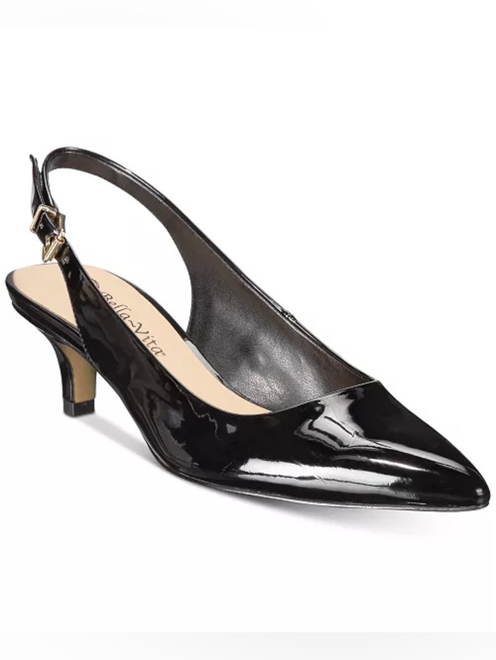 EXTRA WIDE Bella Vita Scarlett II Kitten-Heel Slingback Pumps 9WW